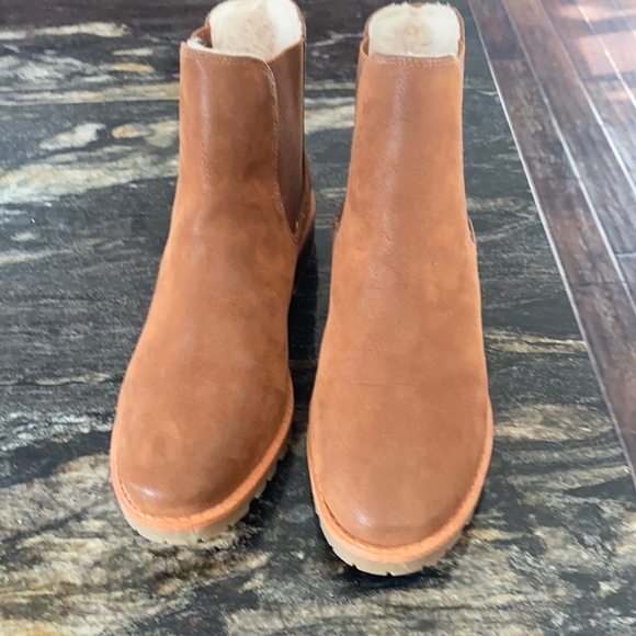 New Loft Fur Lined Chelsea Boots Sz 75 